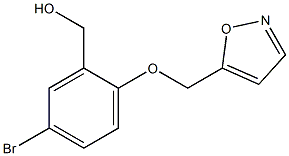 [5-bromo-2-(1,2-oxazol-5-ylmethoxy)phenyl]methanol Structure