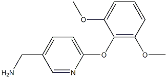 [6-(2,6-dimethoxyphenoxy)pyridin-3-yl]methylamine Structure