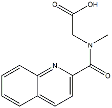 [methyl(quinolin-2-ylcarbonyl)amino]acetic acid 구조식 이미지