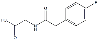 {[(4-fluorophenyl)acetyl]amino}acetic acid Structure