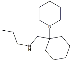 {[1-(piperidin-1-yl)cyclohexyl]methyl}(propyl)amine Structure