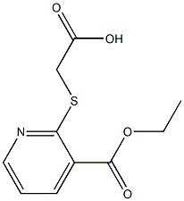 {[3-(ethoxycarbonyl)pyridin-2-yl]thio}acetic acid Structure