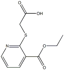 {[3-(ethoxycarbonyl)pyridin-2-yl]thio}acetic acid 구조식 이미지