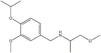 {[3-methoxy-4-(propan-2-yloxy)phenyl]methyl}(1-methoxypropan-2-yl)amine Structure