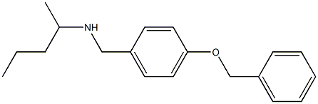 {[4-(benzyloxy)phenyl]methyl}(pentan-2-yl)amine Structure