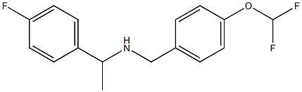 {[4-(difluoromethoxy)phenyl]methyl}[1-(4-fluorophenyl)ethyl]amine Structure