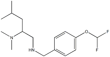 {[4-(difluoromethoxy)phenyl]methyl}[2-(dimethylamino)-4-methylpentyl]amine Structure