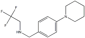 {[4-(piperidin-1-yl)phenyl]methyl}(2,2,2-trifluoroethyl)amine Structure