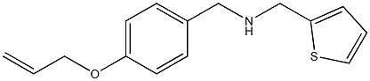{[4-(prop-2-en-1-yloxy)phenyl]methyl}(thiophen-2-ylmethyl)amine 구조식 이미지