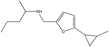 {[5-(2-methylcyclopropyl)furan-2-yl]methyl}(pentan-2-yl)amine Structure