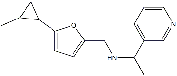 {[5-(2-methylcyclopropyl)furan-2-yl]methyl}[1-(pyridin-3-yl)ethyl]amine Structure