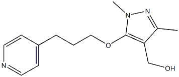 {1,3-dimethyl-5-[3-(pyridin-4-yl)propoxy]-1H-pyrazol-4-yl}methanol Structure