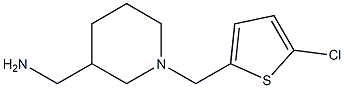 {1-[(5-chlorothiophen-2-yl)methyl]piperidin-3-yl}methanamine 구조식 이미지