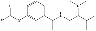 {1-[3-(difluoromethoxy)phenyl]ethyl}[2-(dimethylamino)-3-methylbutyl]amine Structure