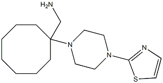 {1-[4-(1,3-thiazol-2-yl)piperazin-1-yl]cyclooctyl}methanamine 구조식 이미지