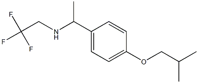 {1-[4-(2-methylpropoxy)phenyl]ethyl}(2,2,2-trifluoroethyl)amine Structure