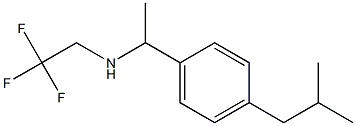 {1-[4-(2-methylpropyl)phenyl]ethyl}(2,2,2-trifluoroethyl)amine 구조식 이미지