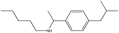 {1-[4-(2-methylpropyl)phenyl]ethyl}(pentyl)amine Structure