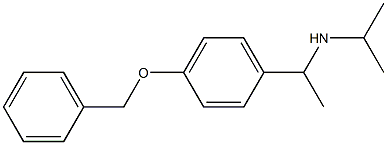 {1-[4-(benzyloxy)phenyl]ethyl}(propan-2-yl)amine 구조식 이미지