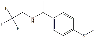 {1-[4-(methylsulfanyl)phenyl]ethyl}(2,2,2-trifluoroethyl)amine Structure