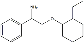 {1-amino-2-[(2-ethylcyclohexyl)oxy]ethyl}benzene Structure