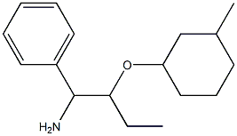 {1-amino-2-[(3-methylcyclohexyl)oxy]butyl}benzene 구조식 이미지