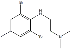 {2-[(2,6-dibromo-4-methylphenyl)amino]ethyl}dimethylamine 구조식 이미지