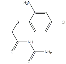 {2-[(2-amino-4-chlorophenyl)sulfanyl]propanoyl}urea Structure