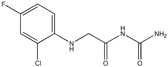 {2-[(2-chloro-4-fluorophenyl)amino]acetyl}urea Structure