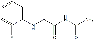 {2-[(2-fluorophenyl)amino]acetyl}urea 구조식 이미지