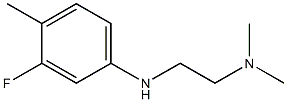 {2-[(3-fluoro-4-methylphenyl)amino]ethyl}dimethylamine Structure