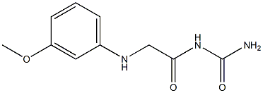 {2-[(3-methoxyphenyl)amino]acetyl}urea Structure