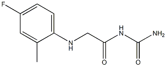 {2-[(4-fluoro-2-methylphenyl)amino]acetyl}urea 구조식 이미지