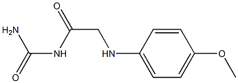 {2-[(4-methoxyphenyl)amino]acetyl}urea 구조식 이미지