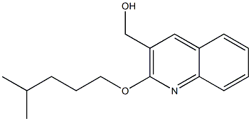 {2-[(4-methylpentyl)oxy]quinolin-3-yl}methanol 구조식 이미지