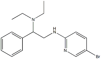 {2-[(5-bromopyridin-2-yl)amino]-1-phenylethyl}diethylamine Structure