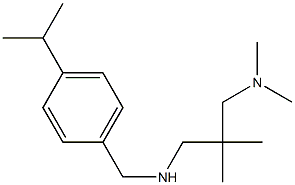 {2-[(dimethylamino)methyl]-2-methylpropyl}({[4-(propan-2-yl)phenyl]methyl})amine Structure