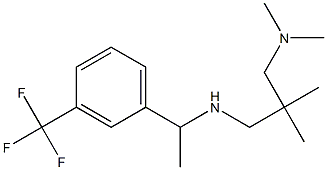 {2-[(dimethylamino)methyl]-2-methylpropyl}({1-[3-(trifluoromethyl)phenyl]ethyl})amine 구조식 이미지