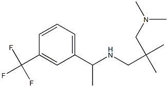 {2-[(dimethylamino)methyl]-2-methylpropyl}({1-[3-(trifluoromethyl)phenyl]ethyl})amine Structure