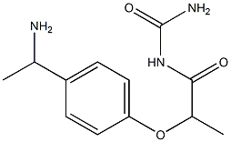 {2-[4-(1-aminoethyl)phenoxy]propanoyl}urea 구조식 이미지