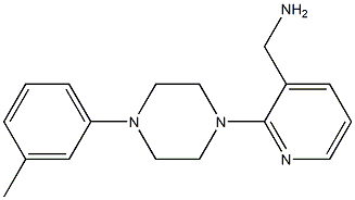 {2-[4-(3-methylphenyl)piperazin-1-yl]pyridin-3-yl}methanamine 구조식 이미지