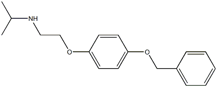 {2-[4-(benzyloxy)phenoxy]ethyl}(propan-2-yl)amine 구조식 이미지