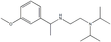 {2-[bis(propan-2-yl)amino]ethyl}[1-(3-methoxyphenyl)ethyl]amine 구조식 이미지