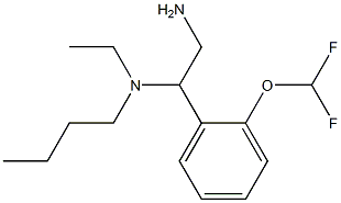 {2-amino-1-[2-(difluoromethoxy)phenyl]ethyl}(butyl)ethylamine Structure