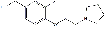 {3,5-dimethyl-4-[2-(pyrrolidin-1-yl)ethoxy]phenyl}methanol Structure