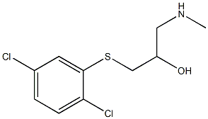 {3-[(2,5-dichlorophenyl)sulfanyl]-2-hydroxypropyl}(methyl)amine 구조식 이미지