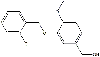 {3-[(2-chlorophenyl)methoxy]-4-methoxyphenyl}methanol 구조식 이미지