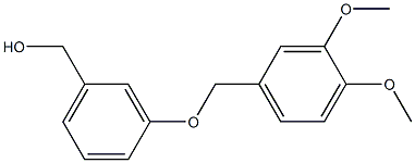 {3-[(3,4-dimethoxyphenyl)methoxy]phenyl}methanol Structure