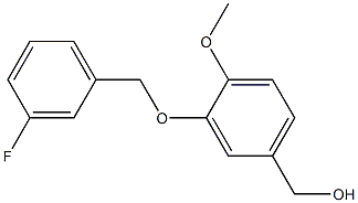 {3-[(3-fluorophenyl)methoxy]-4-methoxyphenyl}methanol Structure