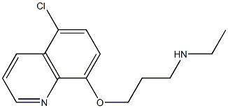 {3-[(5-chloroquinolin-8-yl)oxy]propyl}(ethyl)amine Structure